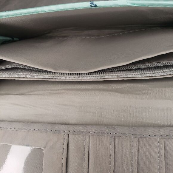 Aquamarine mermaid burlap wallet - Picture 7 of 8